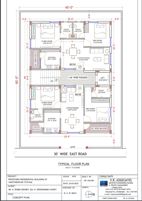 2 BHK Flat for Sale in Hasthinapur, Venkateswara Colony-Floor Plan