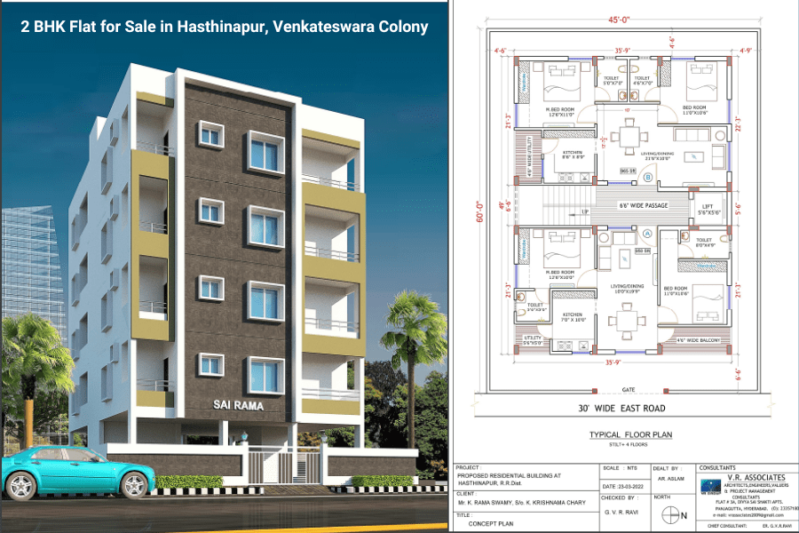 2 BHK Flat for Sale in Hasthinapur, Venkateswara Colony