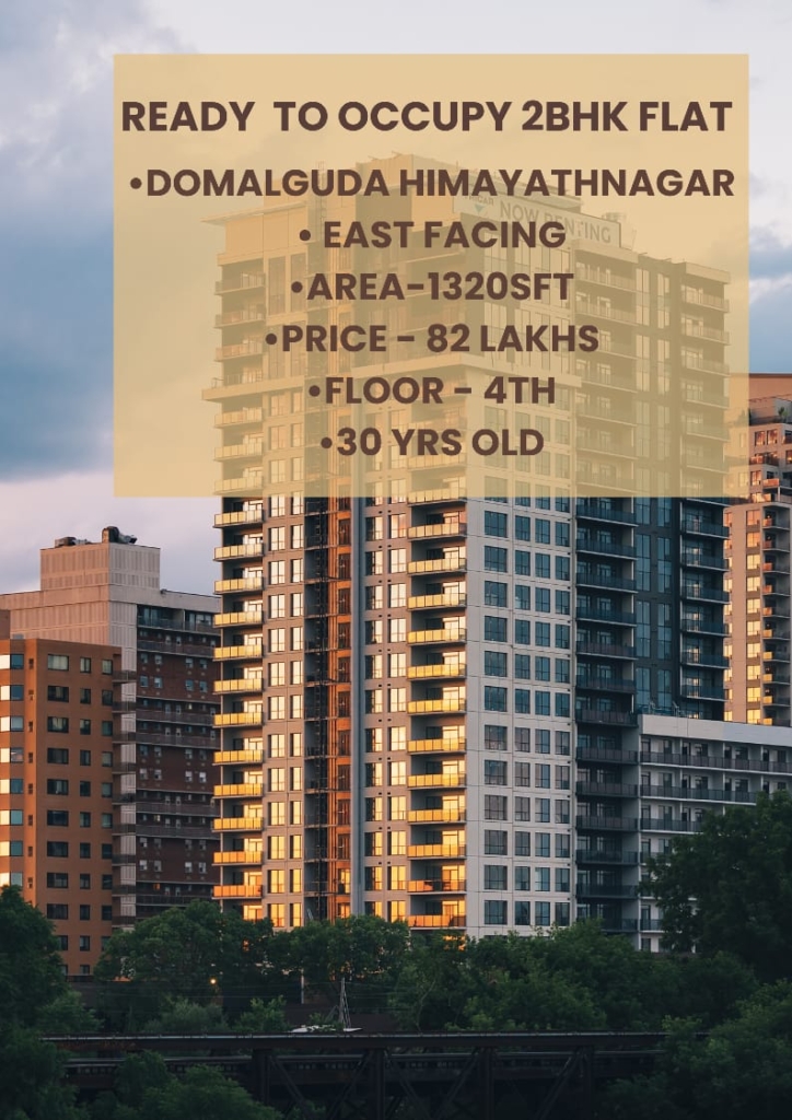  2BHK flat for Sale in Domalguda, Himayathnagar