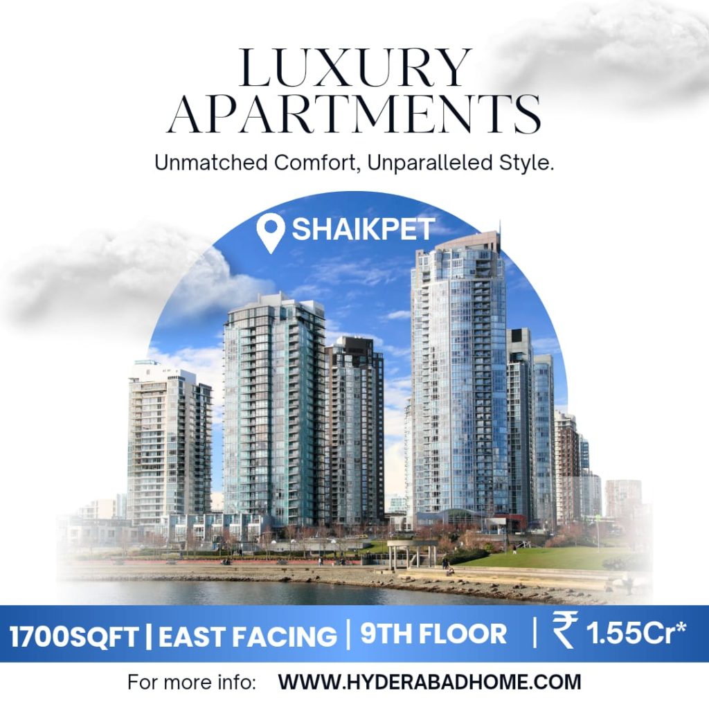 Luxurious 3BHK Apartment for Sale in Shaikpet – Prime Location