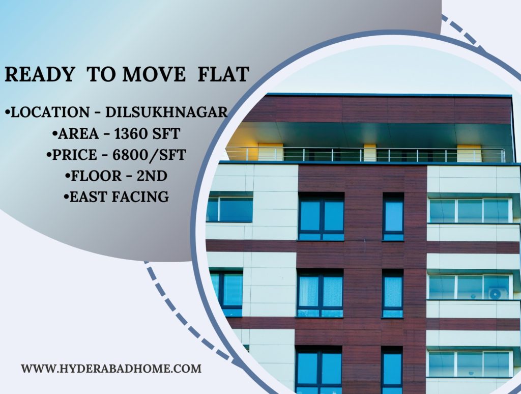 2BHK East-Facing Apartment for Sale in Dilsukhnagar