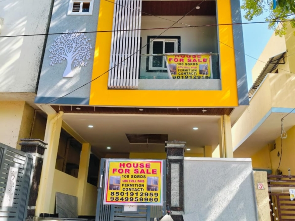 meerpet G+1 New 3BHK House for Sale | West Facing | 100 Sq Yards | ₹95 Lakhs