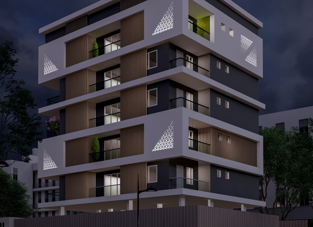 Luxurious 3 BHK Flat for Sale in Banjara Hills Road No. 3 – Aurora Colony | Premium G+5 Building