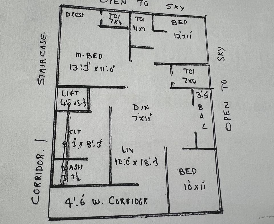 Premium 3 BHK Flat for Sale Near JNTU Hyderabad – Prime Location in Srinivasa Colony