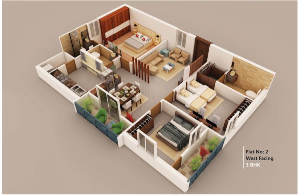 3BHK Flats for Sale in Hyderabad, AS Rao Nagar